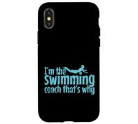 Je suis l'entraîneur de natation, c'est pourquoi Coque pour iPhone X/XS