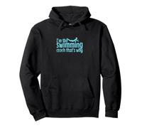 Je suis l'entraîneur de natation, c'est pourquoi Sweat à Capuche