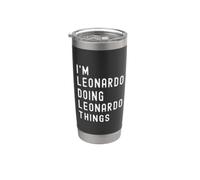 Je Suis Leonardo Qui Fait Des Choses à Leonardo Gobelet isotherme en acier inoxydable double paroi