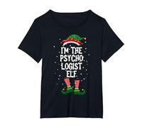 Je suis Les psychologues Elf Holiday Dernan Minute Costume T-Shirt, Femme Grandes Tailles, Noir, 3X