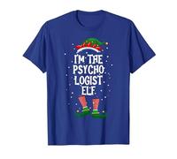 Je suis Les psychologues Elf Holiday Dernan Minute Costume T-Shirt, Homme, Bleu Royal, XL