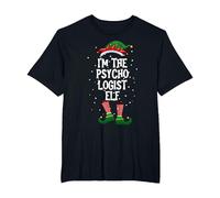 Je suis Les psychologues Elf Holiday Dernan Minute Costume T-Shirt, Homme Grandes Tailles, Noir, 6X Tall