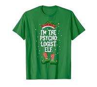 Je suis Les psychologues Elf Holiday Dernan Minute Costume T-Shirt, Homme, Vert Kelly, 3XL