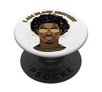 Je suis l'histoire des Noirs Noirs Afro-Africains Histoire PopSockets PopGrip Adhésif