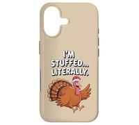 Je suis littéralement bourrée de Dinde dans Un Bonnet de Père Noël, Un Noël drôle Coque pour iPhone 17