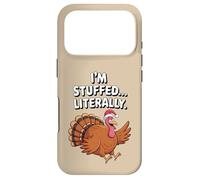 Je suis littéralement bourrée de Dinde dans Un Bonnet de Père Noël, Un Noël drôle Coque pour iPhone 17 Pro