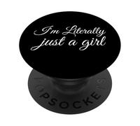 Je suis littéralement Juste Une Fille PopSockets PopGrip Adhésif