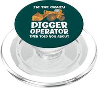 Je suis l'opérateur de Crazy Digger Dont Ils Vous Ont parlé PopSockets PopGrip pour MagSafe