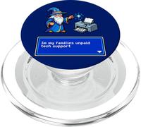 Je suis ma Famille, Assistance Technique Non rémunérée, imprimante Funny Wizard PopSockets PopGrip pour MagSafe