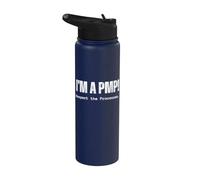 Je suis maintenant un PMP ! Respectez les processus Cadeau de chef de projet Stainless Steel Insulated Water Bottle