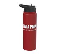 Je suis maintenant un PMP ! Respectez les processus Cadeau de chef de projet Stainless Steel Insulated Water Bottle