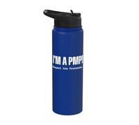 Je suis maintenant un PMP ! Respectez les processus Cadeau de chef de projet Stainless Steel Insulated Water Bottle