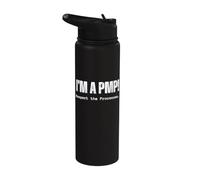 Je suis maintenant un PMP ! Respectez les processus Cadeau de chef de projet Stainless Steel Insulated Water Bottle