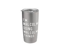 Je Suis Malcolm Qui Fait Des Choses à Malcolm Gobelet isotherme en acier inoxydable double paroi