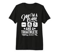 Je suis Maman et triathlète, Rien ne m'effraie Triathlon T-Shirt Haut de Gamme