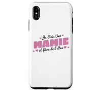 Je suis Mamie Et Fière De L'être Fête des Grand Mères Fleurs Coque pour iPhone XS Max