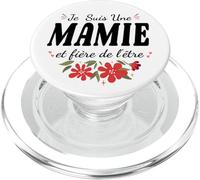 Je suis Mamie Et Fière De L'être Fête des Grand Mères Fleurs PopSockets PopGrip pour MagSafe