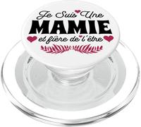 Je suis Mamie Et Fière De L'être Fête des Grand Mères Fleurs PopSockets PopGrip pour MagSafe