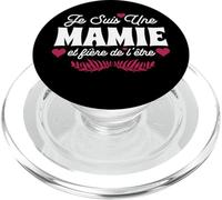Je suis Mamie Et Fière De L'être Fête des Grand Mères Fleurs PopSockets PopGrip pour MagSafe