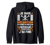 Je suis Mécanicien Je M'arrête Quand J'Ai Fini - Mécanicien Sweat à Capuche