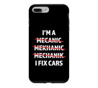 Je suis mécanicien, Je répare des Voitures Funny Car Mechanic Auto Shop Coque pour iPhone 7 Plus/8 Plus