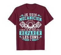 Je suis Mécano Humour idée Cadeau Mécanicien Automobile T-Shirt, Homme, Marron, XL