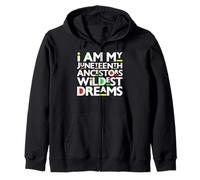 Je suis Mes ancêtres Juneteenth Dreams Free Men Women Sweat à Capuche