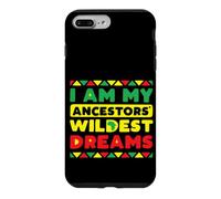 Je suis Mes ancêtres Wildest Dreams Vintage Black History Dark Coque pour iPhone 7 Plus/8 Plus