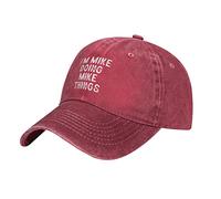 Je suis Mike Et Je Fais des Choses comme Mike Casquettes Sport Décontractée Bonnet De Golf Vintage Solaire Cap pour Homme Extérieur Femme