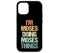 Je suis Moïse Qui Fait Les Choses de Moïse - Funny Saying Cool Name Moses Coque pour iPhone 12/12 Pro