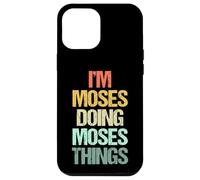 Je suis Moïse Qui Fait Les Choses de Moïse - Funny Saying Cool Name Moses Coque pour iPhone 12 Pro Max