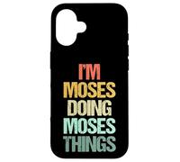 Je suis Moïse Qui Fait Les Choses de Moïse - Funny Saying Cool Name Moses Coque pour iPhone 16