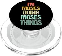 Je suis Moïse Qui Fait Les Choses de Moïse - Funny Saying Cool Name Moses PopSockets PopGrip pour MagSafe