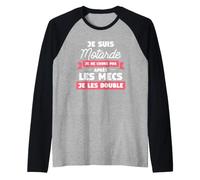 Je suis Motarde Je Ne Cours Pas Après Les Mecs Je Les Double Manche Raglan