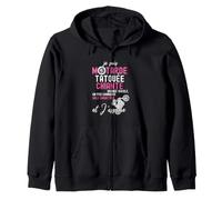Je suis Motarde Tatouée Chiante Moto Femme Humour Sweat à Capuche