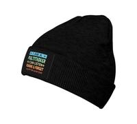 Je suis Multitâche, Je Peux Écouter, Ignorer Et Oublier2 Noir Unisex Skull Cap Respirant Bonnet De Trawler Chaud Bonnets Tricoté pour Le Quotidien Toutes Les Saisons Ski