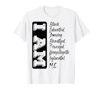 Je suis Noir Mois De L'histoire des Noirs Fort Instruit Fier T-Shirt