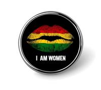Je suis noire - Histoires de femmes africaines américaines - Broches rondes - Accessoires pour robes et manteaux