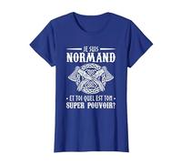 Je suis Normand Et Toi Quel Est Ton Super Pouvoir T-Shirt, Femme, Bleu Royal, XXL