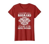 Je suis Normand Et Toi Quel Est Ton Super Pouvoir T-Shirt, Femme, Canneberge, S