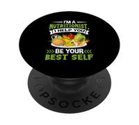 Je suis nutritionniste, Je Vous Aide à Donner Le Meilleur de Vous-même PopSockets PopGrip Adhésif