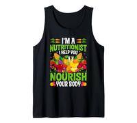Je suis nutritionniste, Je Vous Aide à Nourrir Votre Corps Débardeur