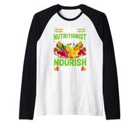 Je suis nutritionniste, Je Vous Aide à Nourrir Votre Corps Manche Raglan