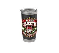 Je Suis Objectif Surtout Quand Toulon Joue Gobelet isotherme en acier inoxydable double paroi