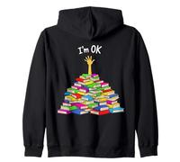 Je suis OK, Ambiance littéraire ludique, Dessin animé, Funny Bookworm Sweat à Capuche