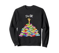 Je suis OK, Ambiance littéraire ludique, Dessin animé, Funny Bookworm Sweatshirt
