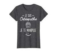 Je suis Ostéopathe Cadeau Humour T-Shirt, Femme, Chiné Foncé, 3XL