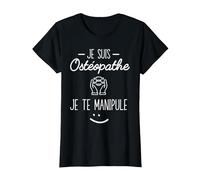 Je suis Ostéopathe Cadeau Humour T-Shirt, Femme, Noir, L