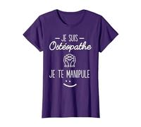 Je suis Ostéopathe Cadeau Humour T-Shirt, Femme, Violet, XS