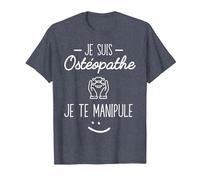 Je suis Ostéopathe Cadeau Humour T-Shirt, Homme, Bleu Chiné, 5XL